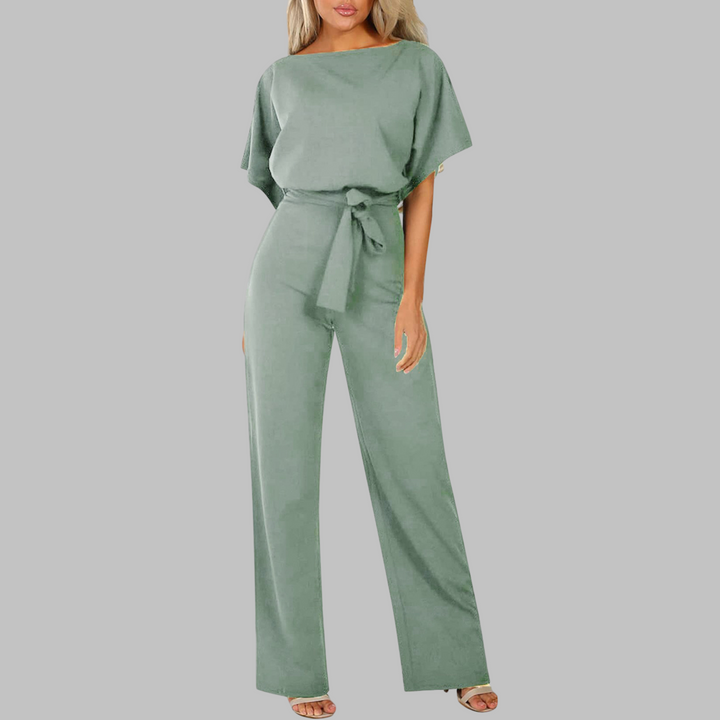 Kvinnors Vida Byxdress | Med Bälte och Fladdermusärmar