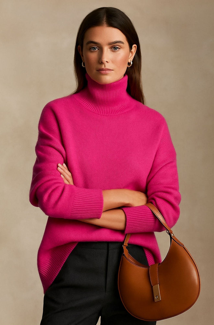 Damtröja | Hög Turtleneck Krage