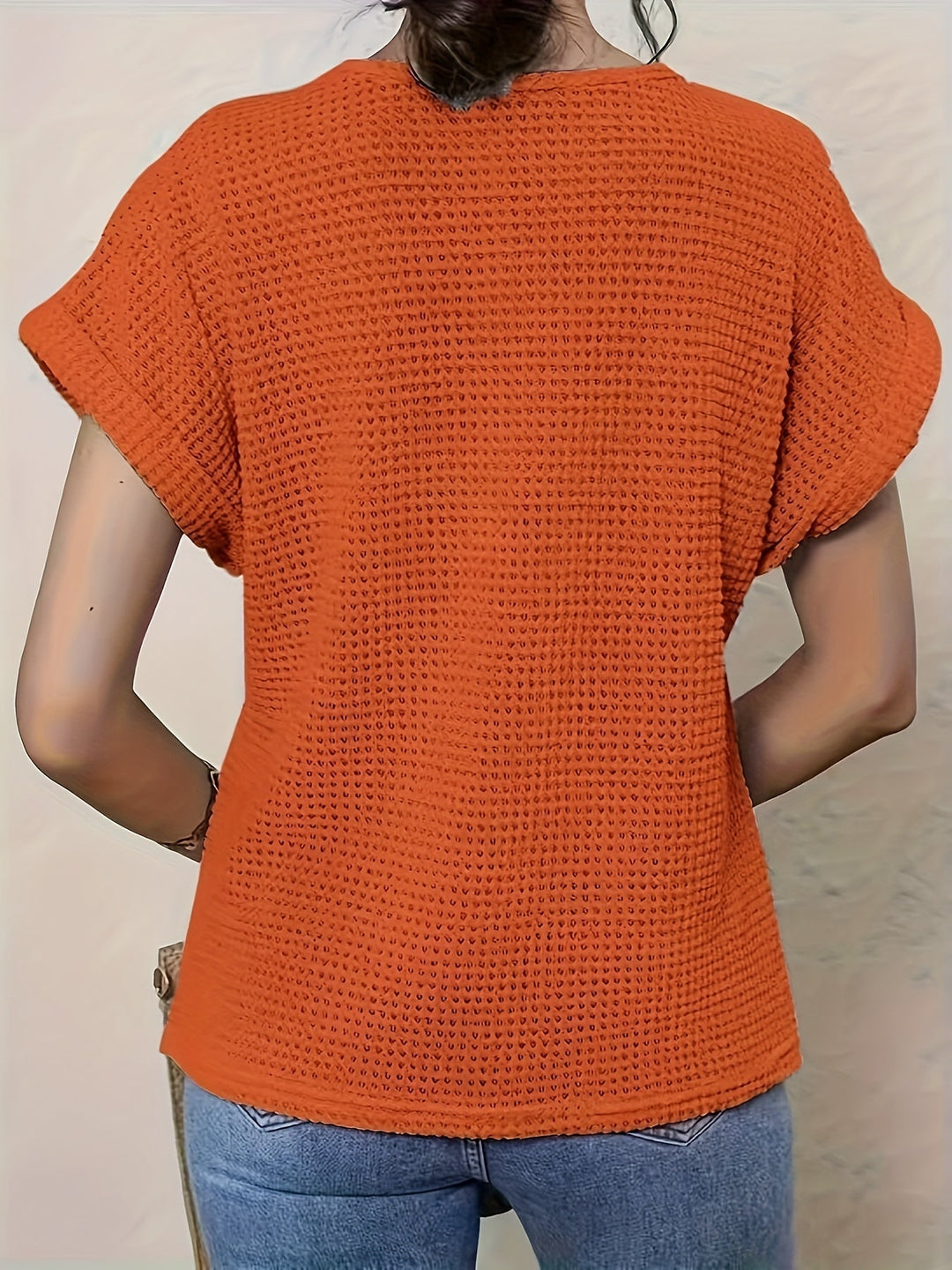 Kvinnors Blus | Dekorativt Virkat Stil
