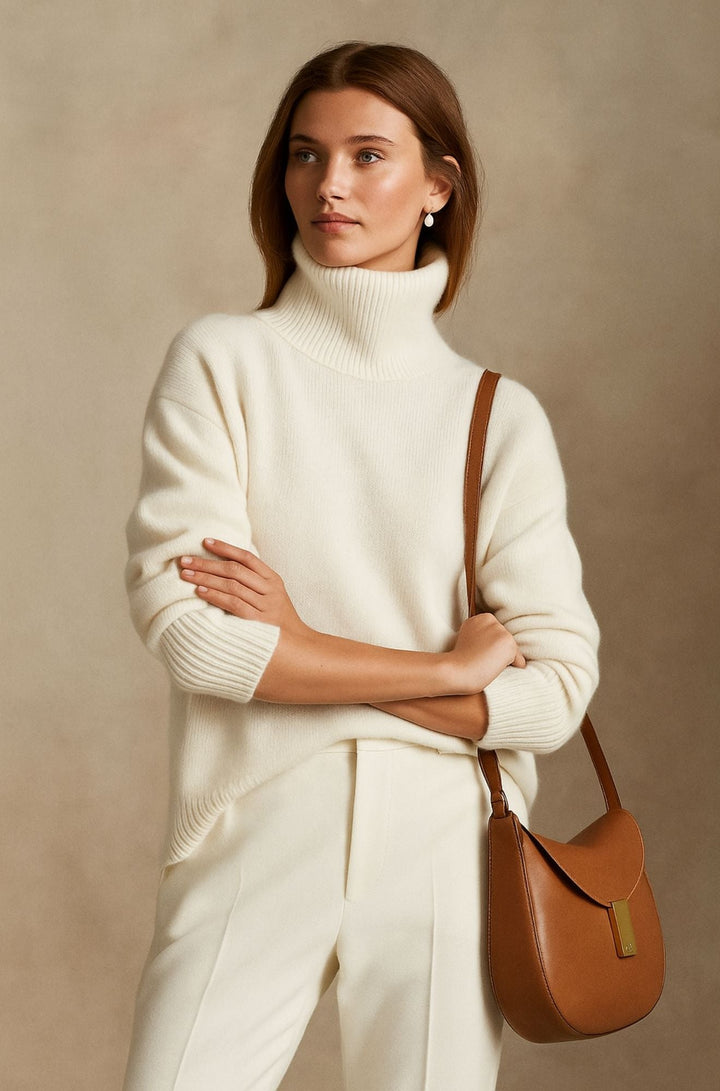 Damtröja | Hög Turtleneck Krage