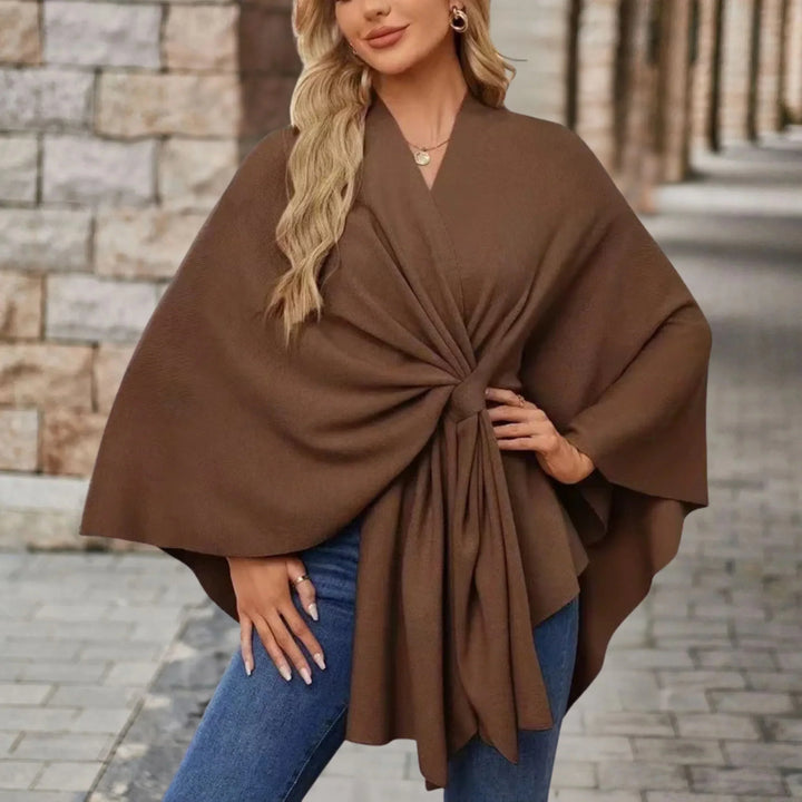 Kvinnors Poncho | Draperad Wrap Stil