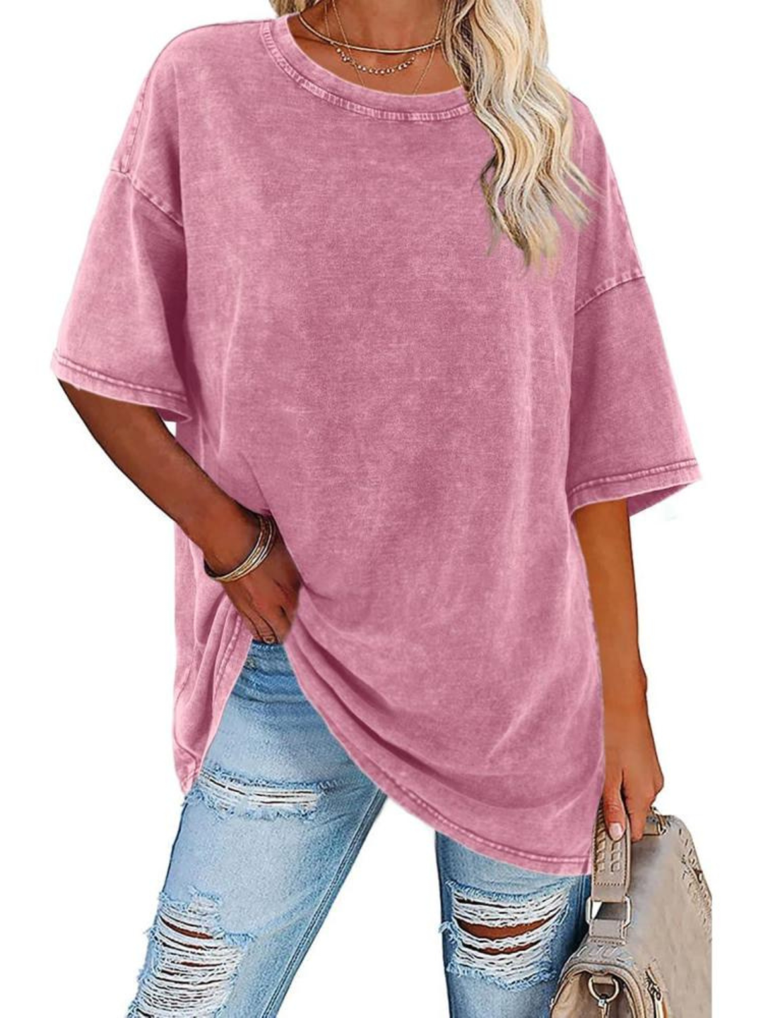 Dam T-Shirt | Oversized Vintage Tvätt