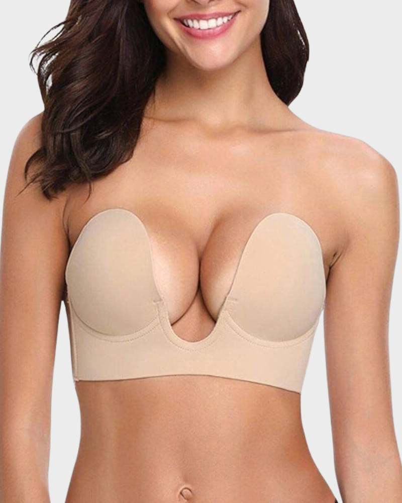 Kvinnors Push-Up Plunge Bh | Djup U-formad Sömlös Design