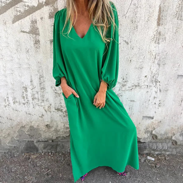 Kvinnors Boho Klänning | Sidoklyfta