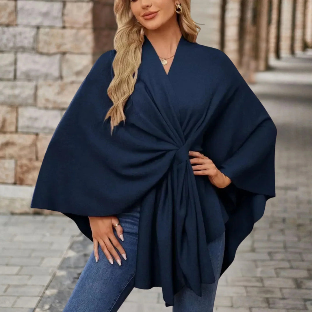 Kvinnors Poncho | Draperad Wrap Stil
