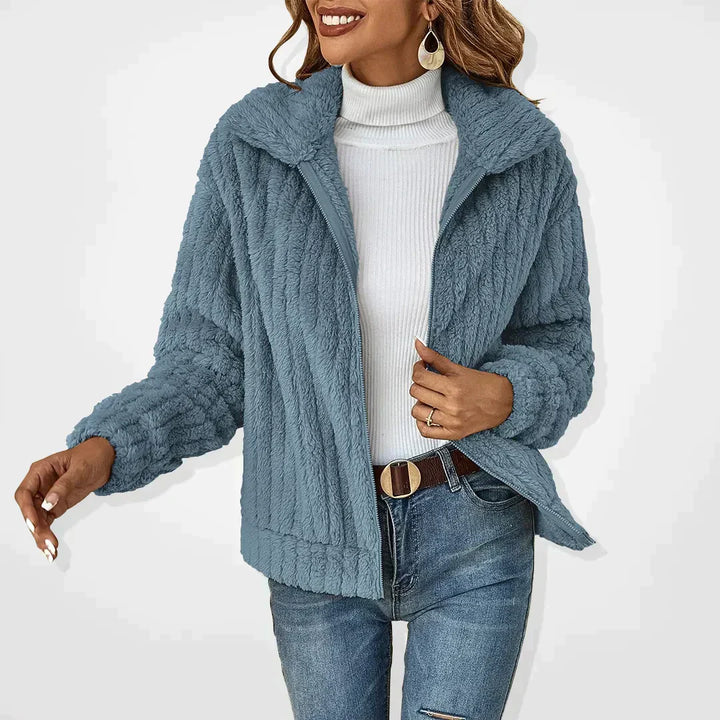 Kvinnors Cardigan | Dragkedja Framsidan Lång Ärmar