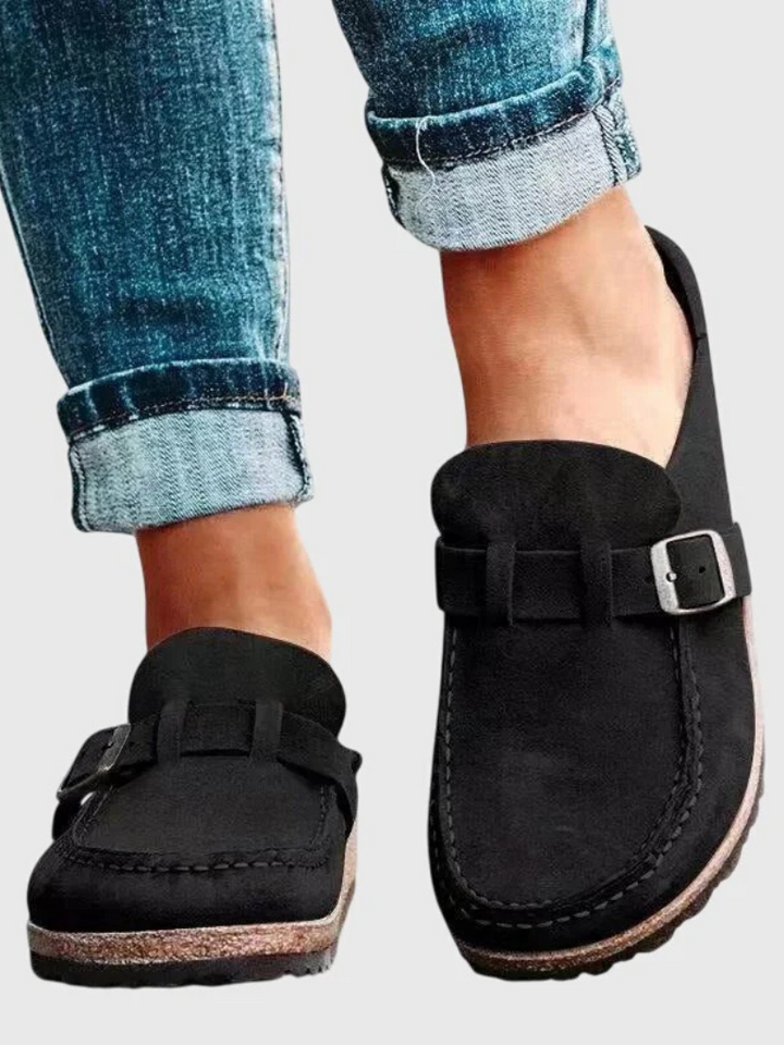 Loafers för kvinnor | Spänne Rem Stängd Tå