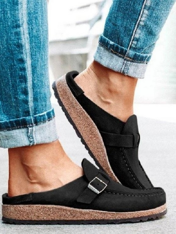 Loafers för kvinnor | Spänne Rem Stängd Tå