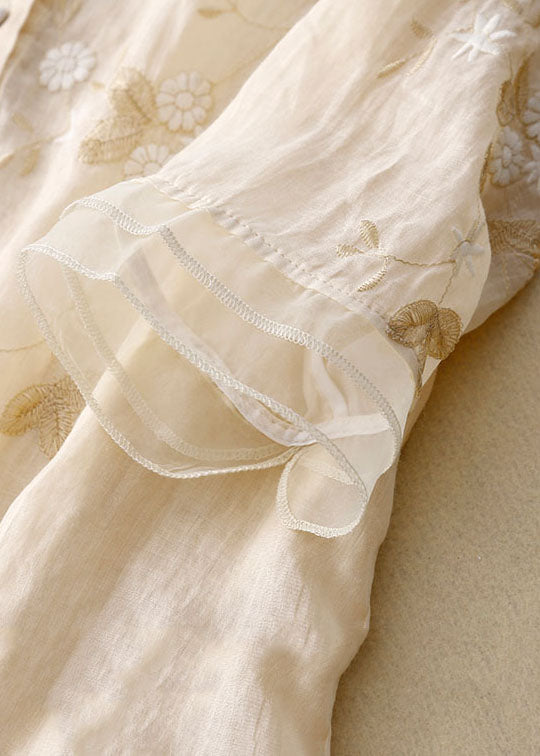 Kvinnors Blus | Broderade Accenter