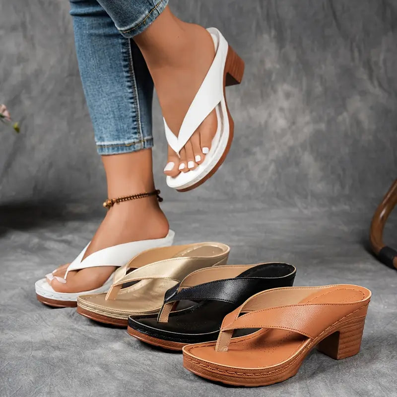 Sandaler för kvinnor | Öppen tå Slip-On