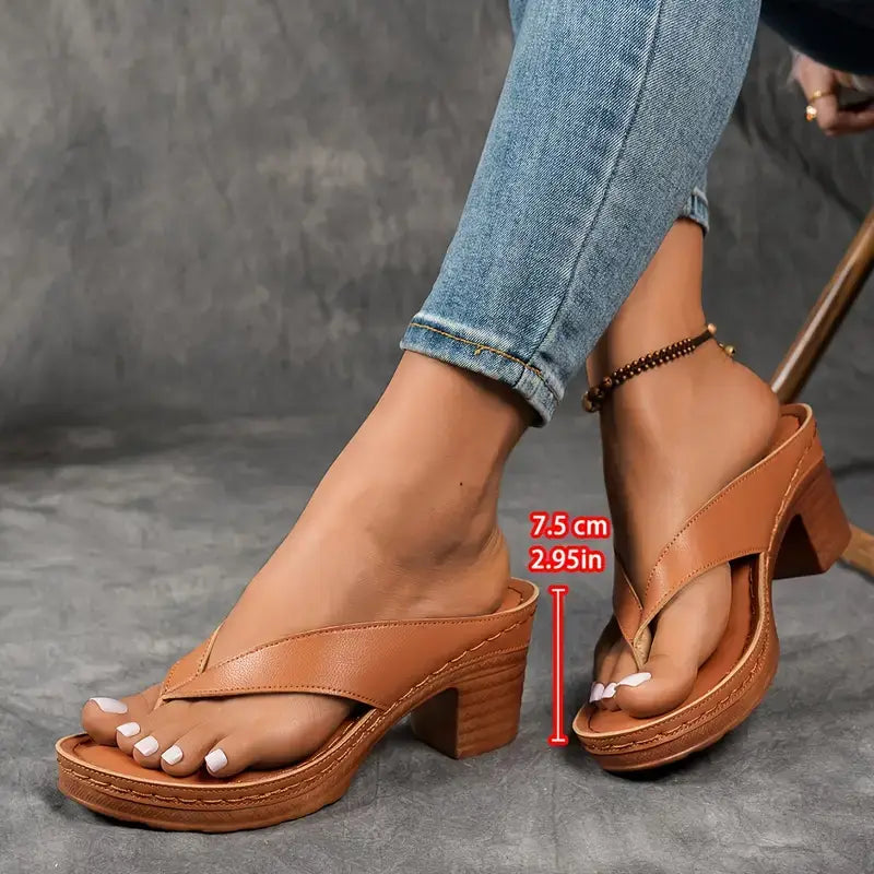 Sandaler för kvinnor | Öppen tå Slip-On