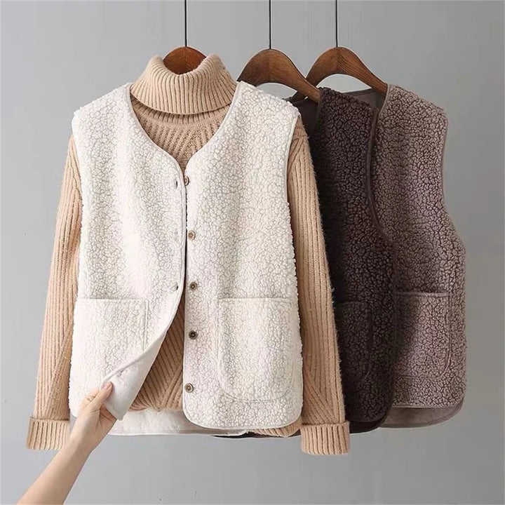 Kvinnors Outfit-set | Matchande Väst och Långärmade Toppar