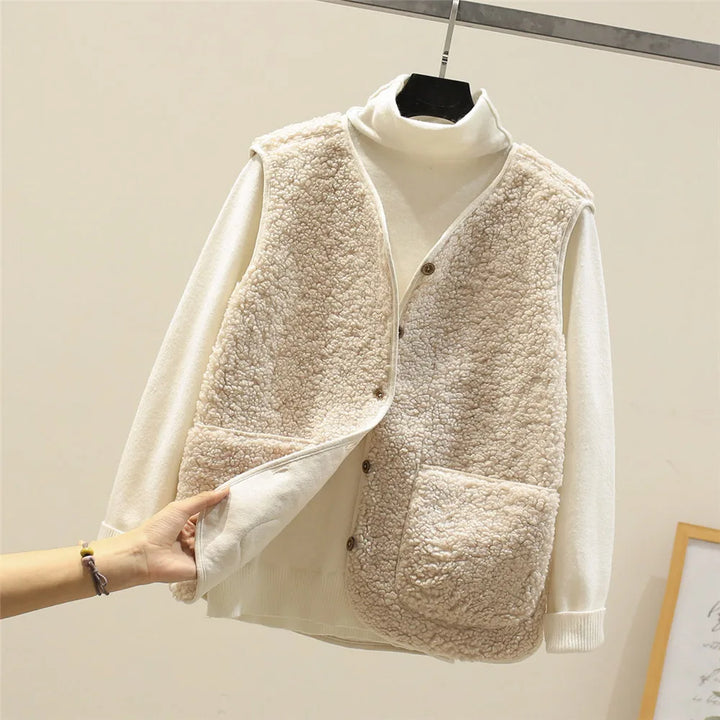 Kvinnors Outfit-set | Matchande Väst och Långärmade Toppar