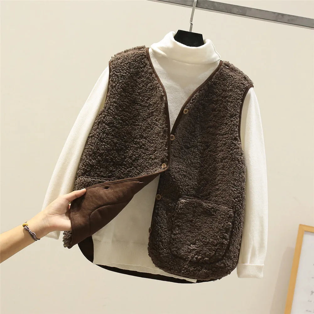 Kvinnors Outfit-set | Matchande Väst och Långärmade Toppar