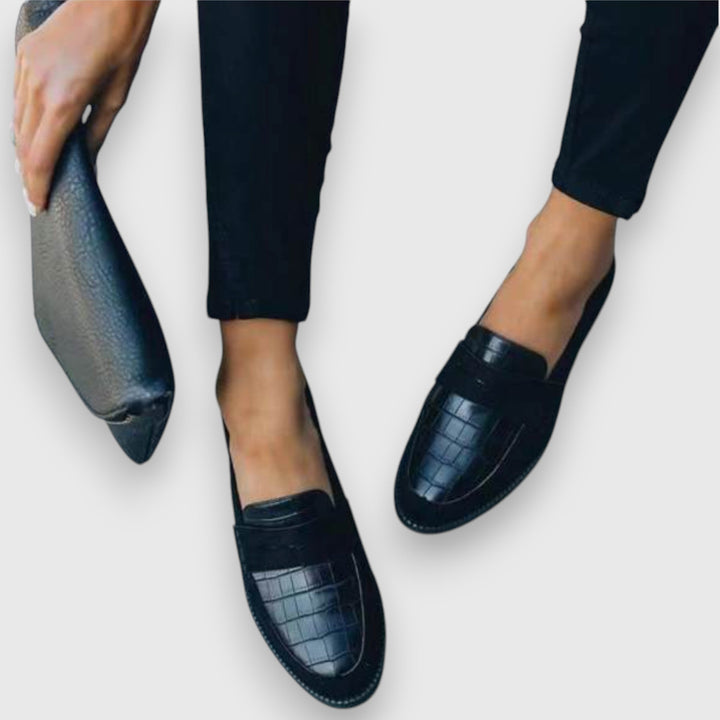 Loafers För Kvinnor | Texturerad Panel Stängd Tå
