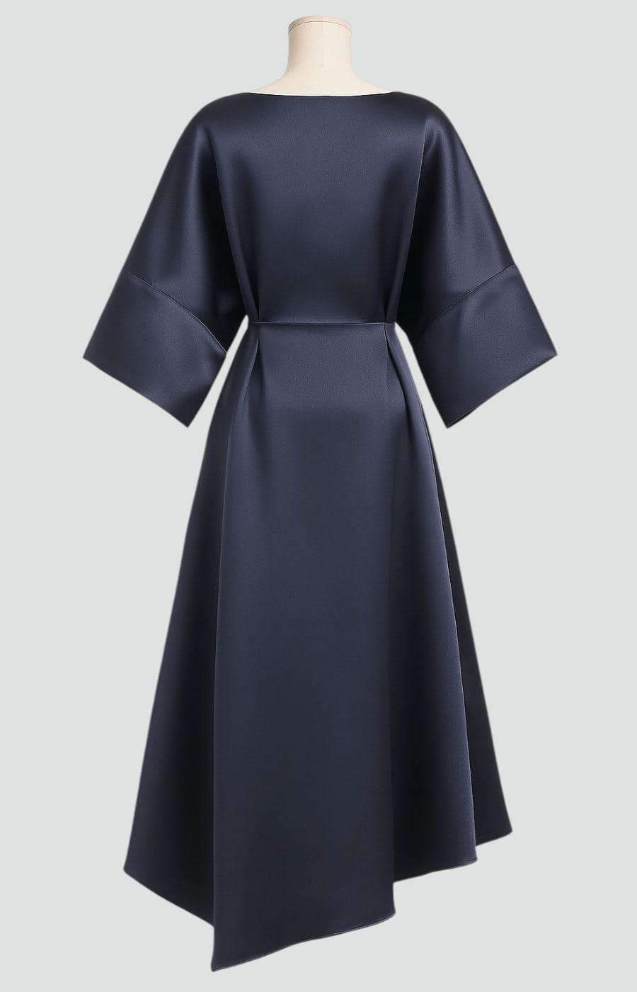 Kvinnors Klänning | Draperad Midi Batwing Ärmar