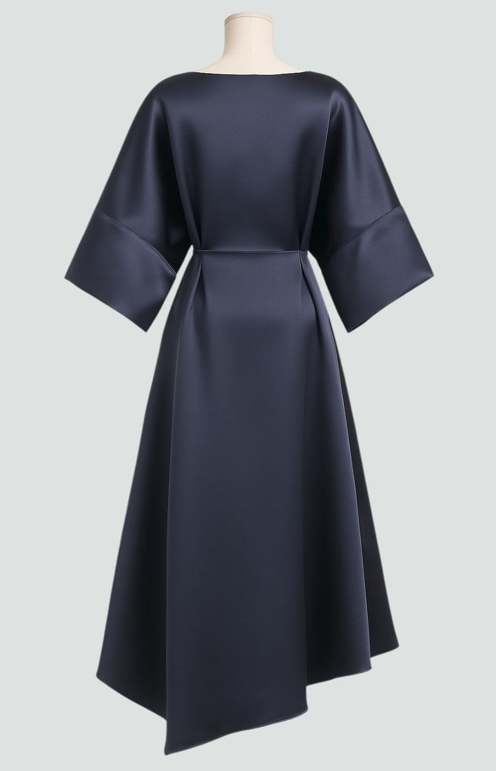 Kvinnors Klänning | Draperad Midi Batwing Ärmar