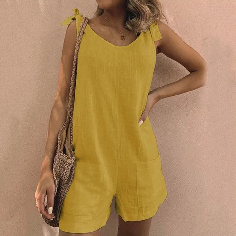 Kvinnors Playsuit | Slipsrem Pocket