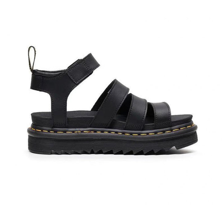 Sandaler för kvinnor | Triple Strap Plattform Ankelspänne