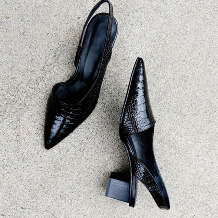 Lägenheter för Kvinnor | Spetsig Tå Slingback Stil