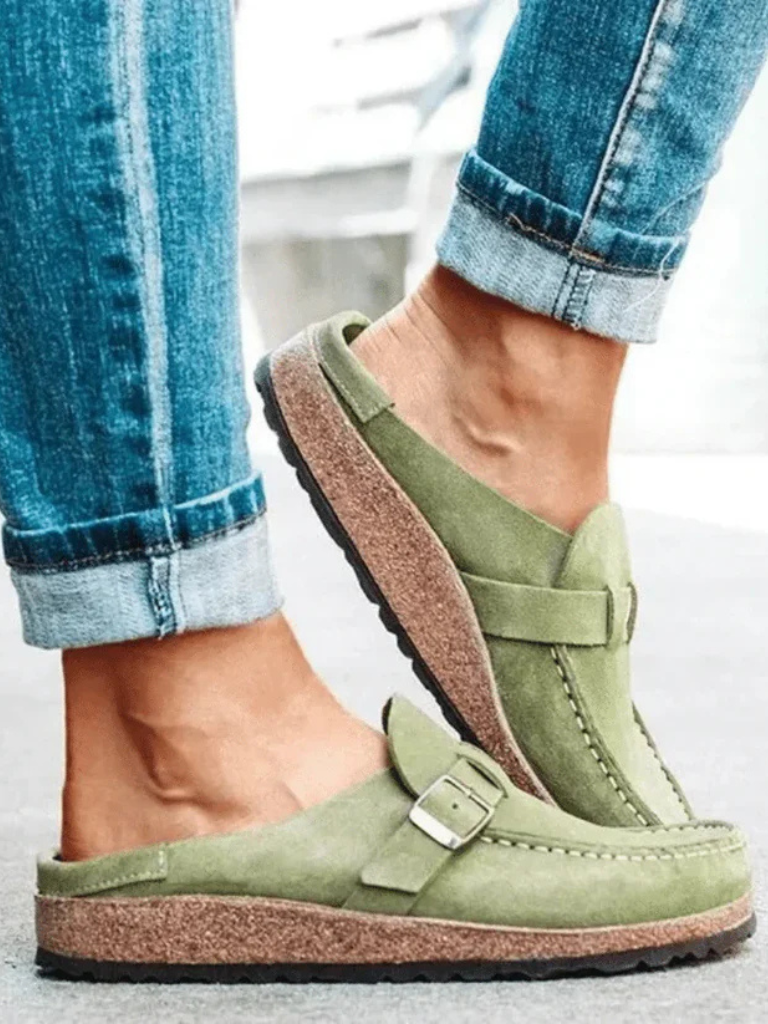 Loafers för kvinnor | Spänne Rem Stängd Tå