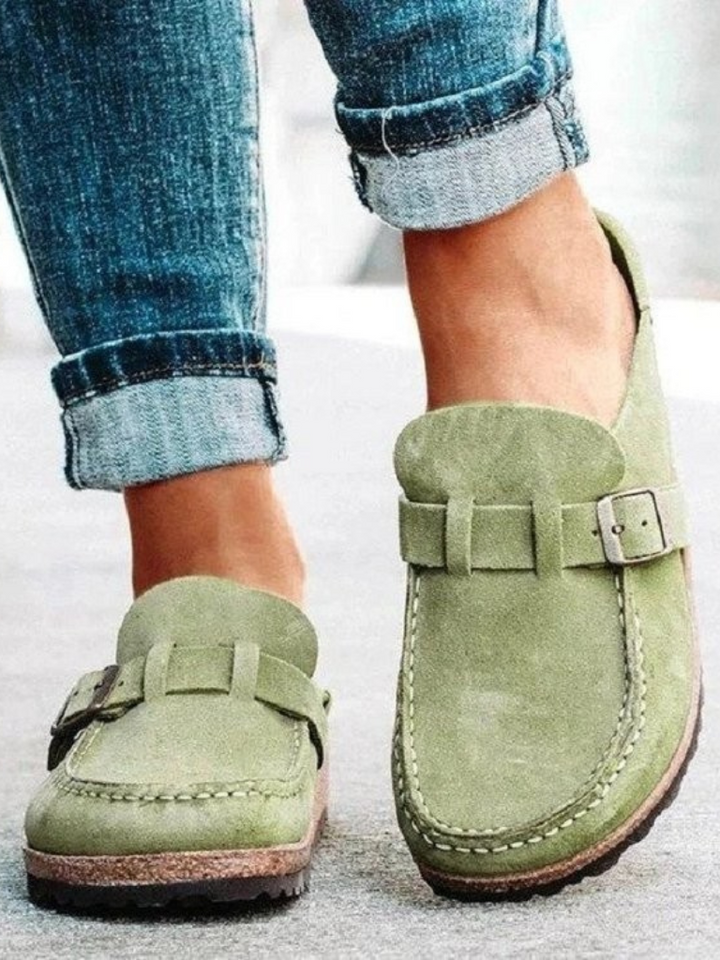 Loafers för kvinnor | Spänne Rem Stängd Tå