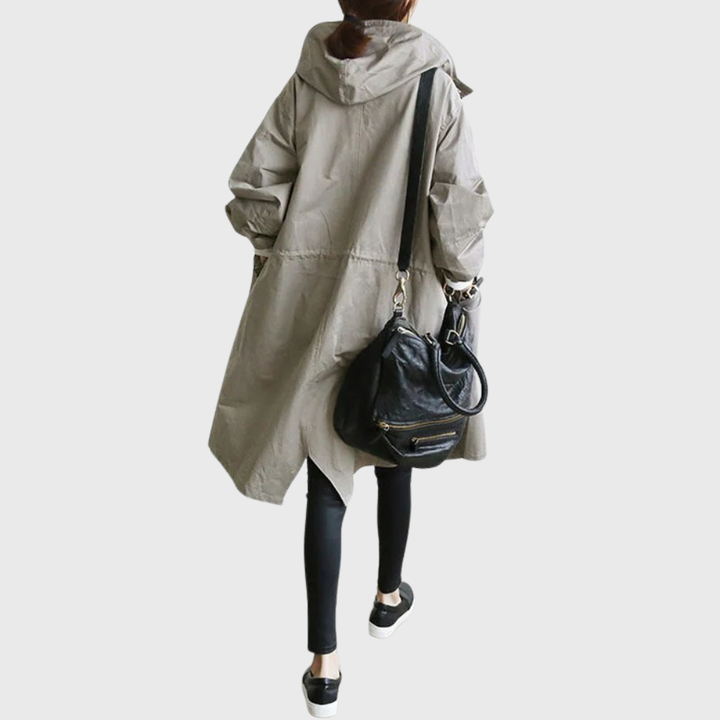 Kvinnors Kappa | Trench Longline Med Huva