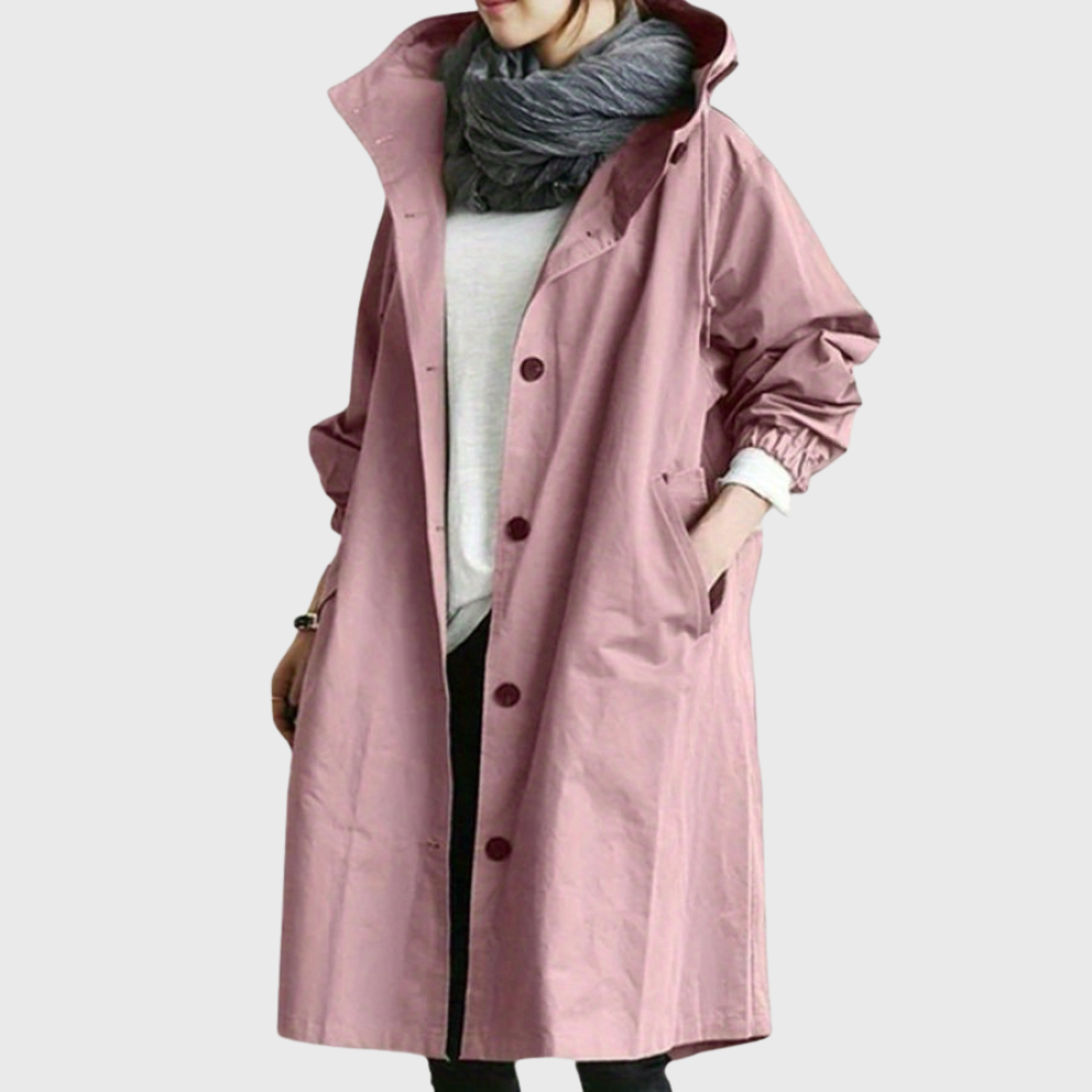 Kvinnors Kappa | Trench Longline Med Huva