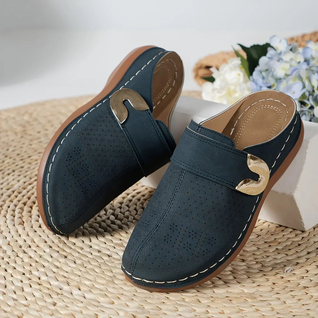 Kvinnors Wedge Sandaler | Perforerade Slip-On