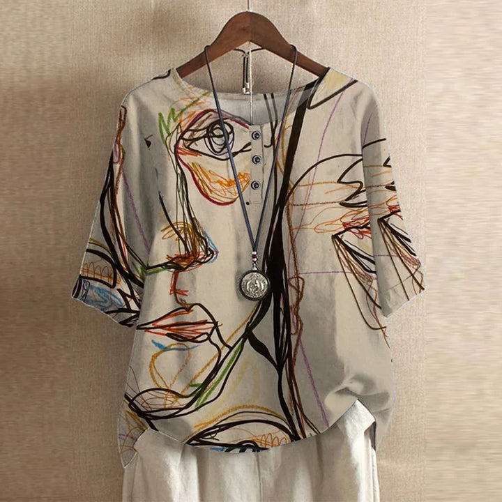 Kvinnors Blus | Vintage Blommönster