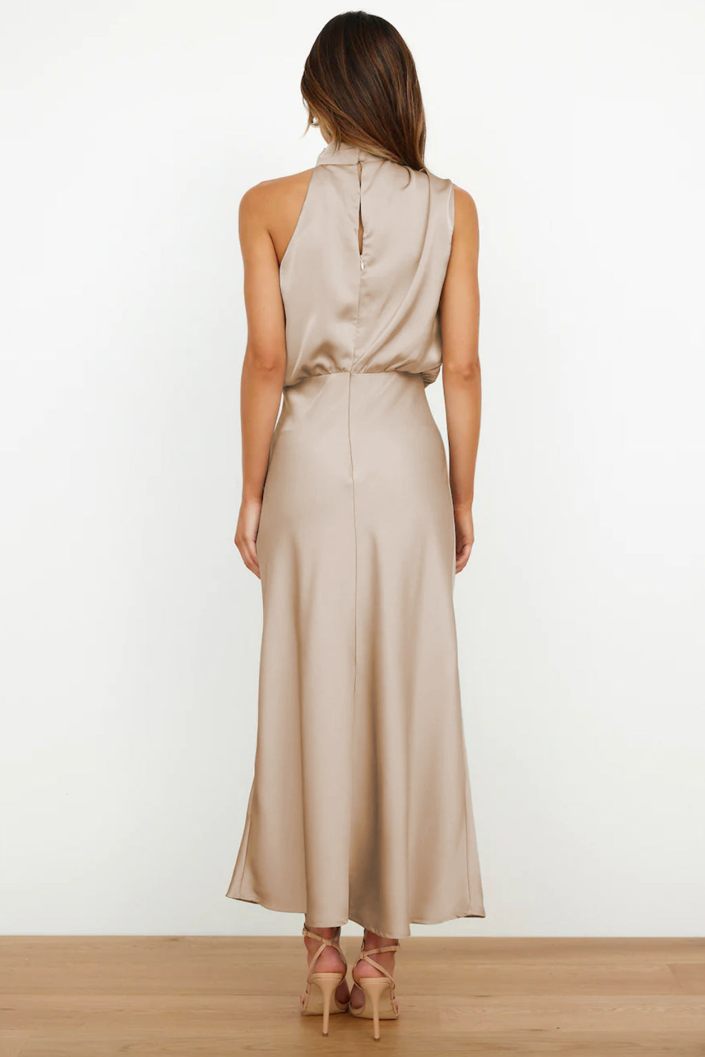 Kvinnors Aftonklänning | Halterneck Maxi
