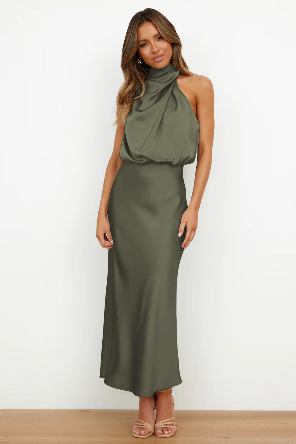 Kvinnors Aftonklänning | Halterneck Maxi
