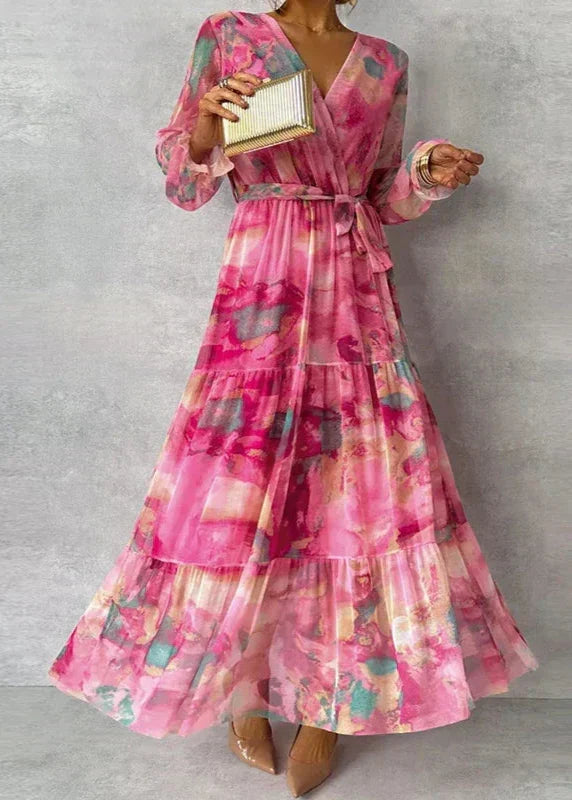 Kvinnors Bröllopsgästklänning | Wrap Floral