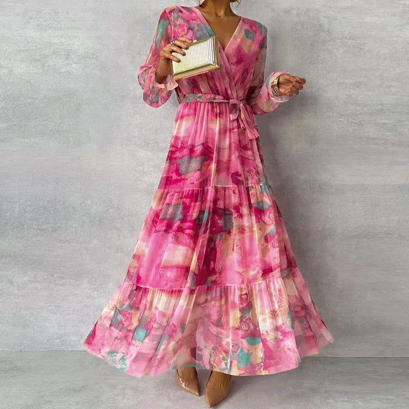 Kvinnors Bröllopsgästklänning | Wrap Floral
