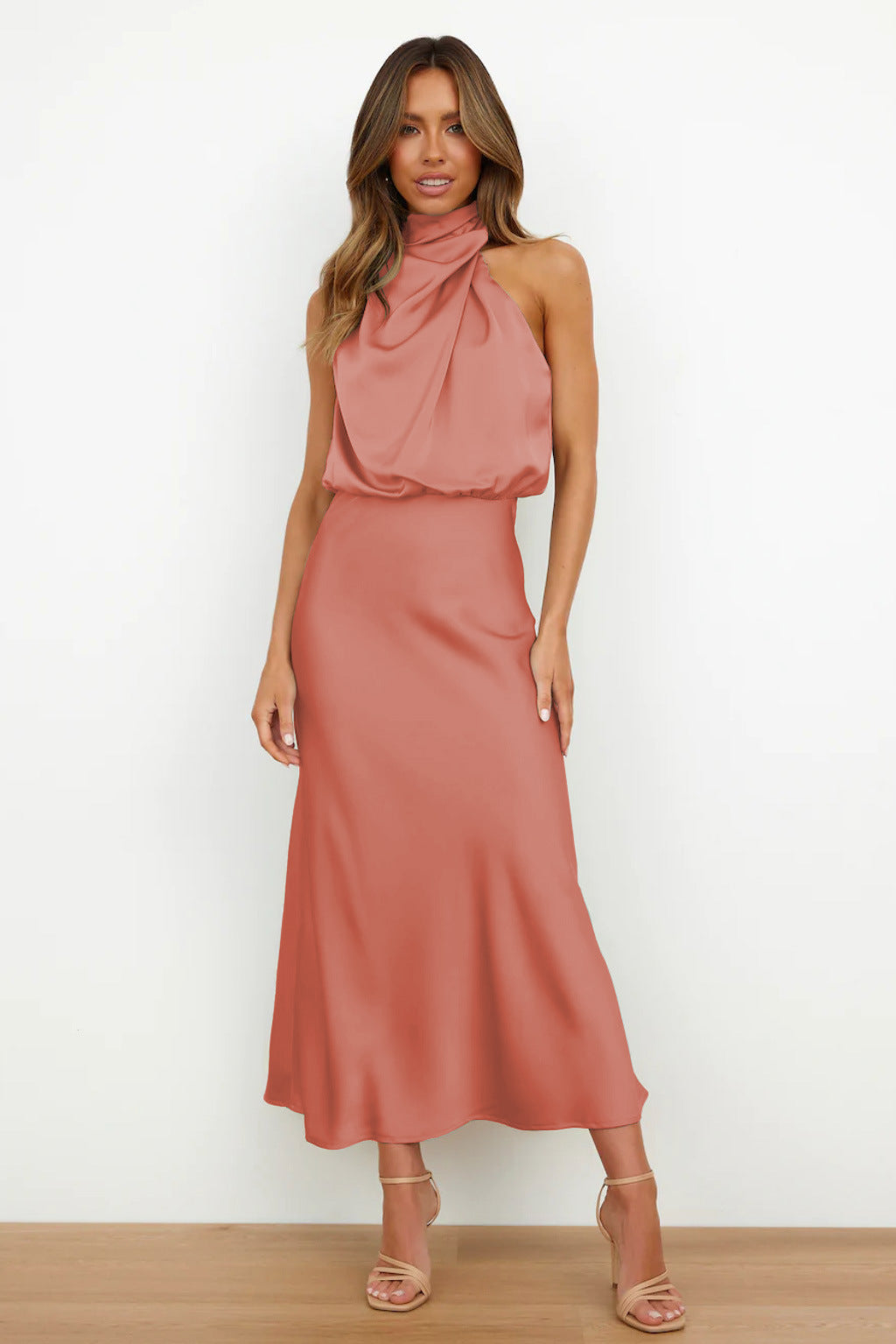 Kvinnors Aftonklänning | Halterneck Maxi