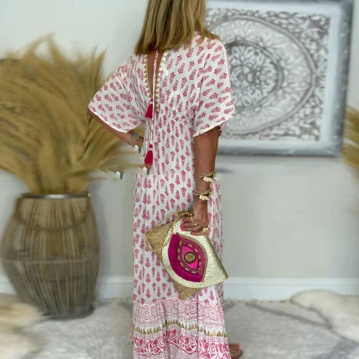 Kvinnors Klänning | Boho Tryck Maxi