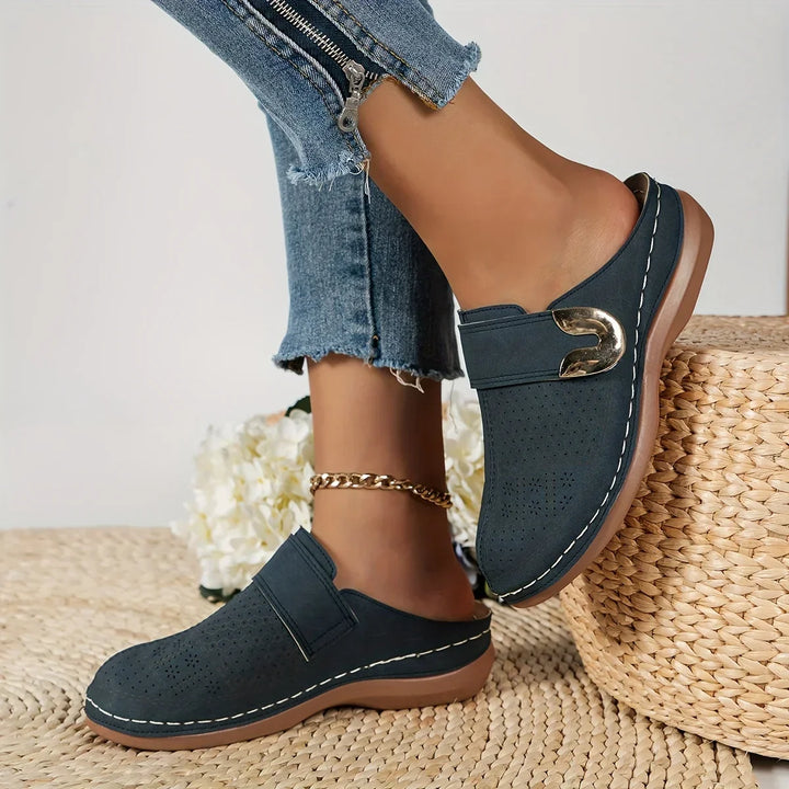 Kvinnors Wedge Sandaler | Perforerade Slip-On