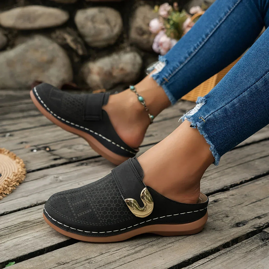 Kvinnors Wedge Sandaler | Perforerade Slip-On