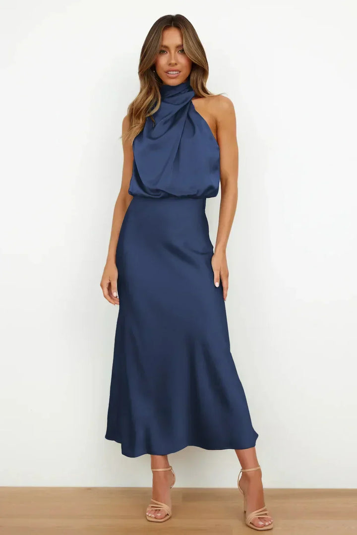 Kvinnors Aftonklänning | Halterneck Maxi