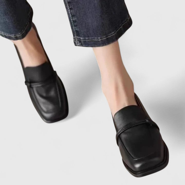 Loafers för kvinnor | Slip-On Fyrkantig Tå