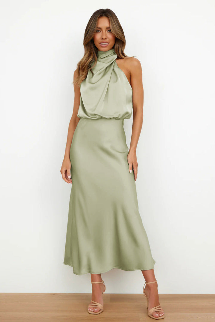 Kvinnors Aftonklänning | Halterneck Maxi
