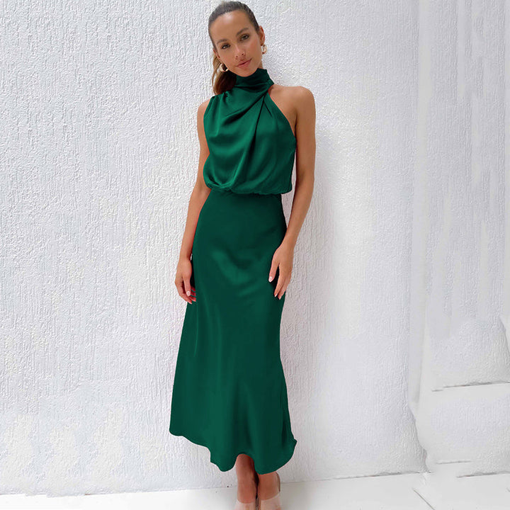 Kvinnors Aftonklänning | Halterneck Maxi
