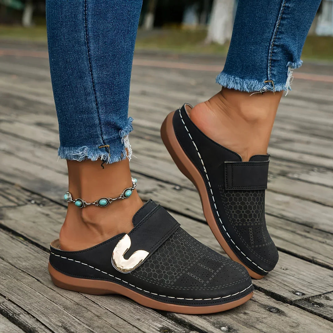 Kvinnors Wedge Sandaler | Perforerade Slip-On