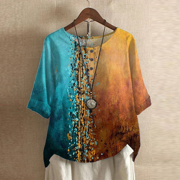Kvinnors Blus | Vintage Blommönster