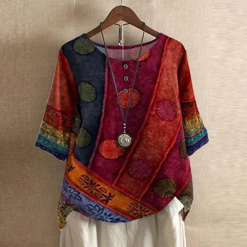 Kvinnors Blus | Vintage Blommönster