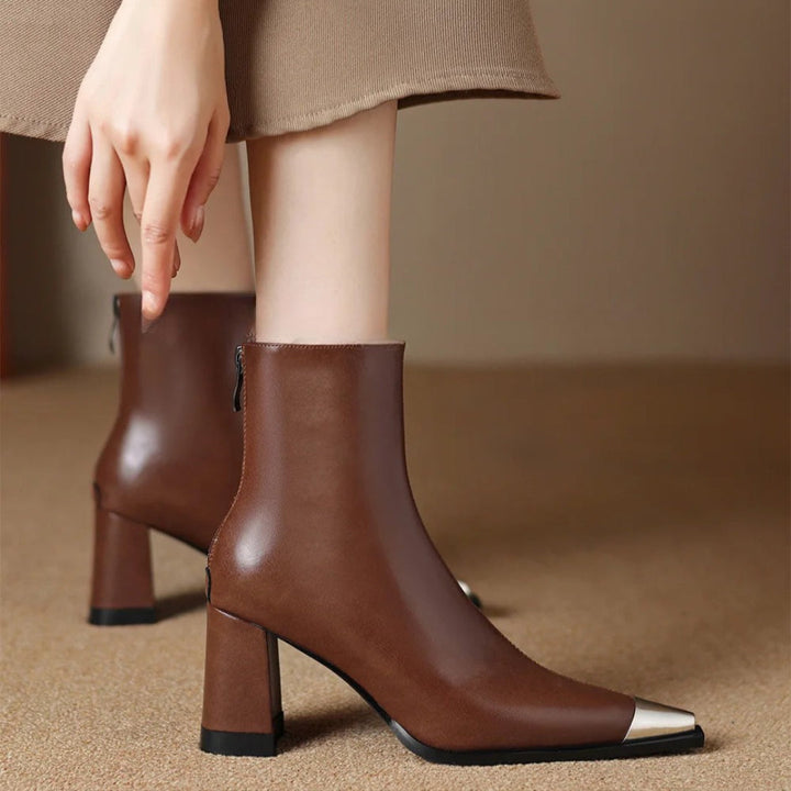 Kängor för kvinnor | Spetsig tå med blockklack