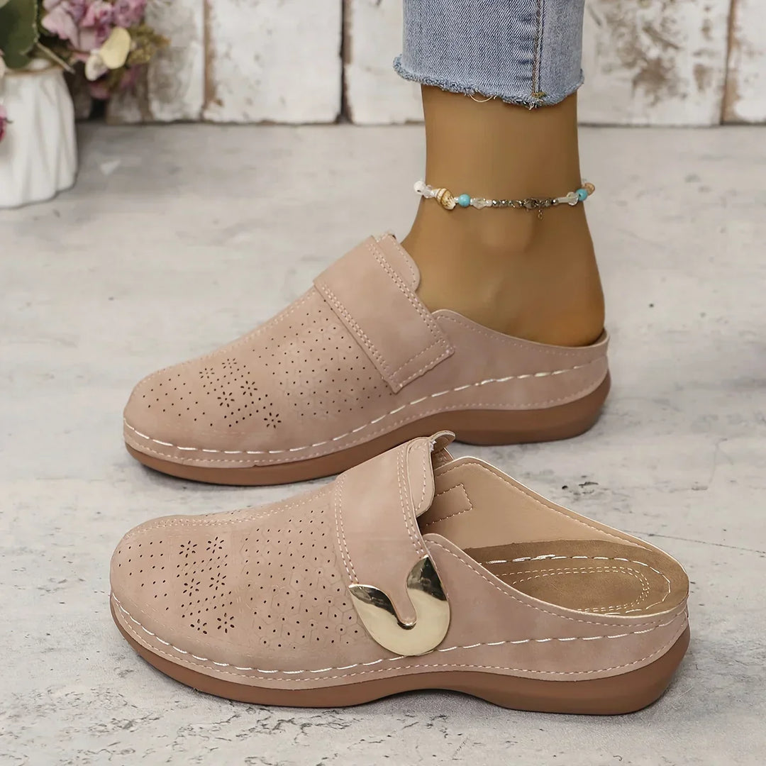Kvinnors Wedge Sandaler | Perforerade Slip-On