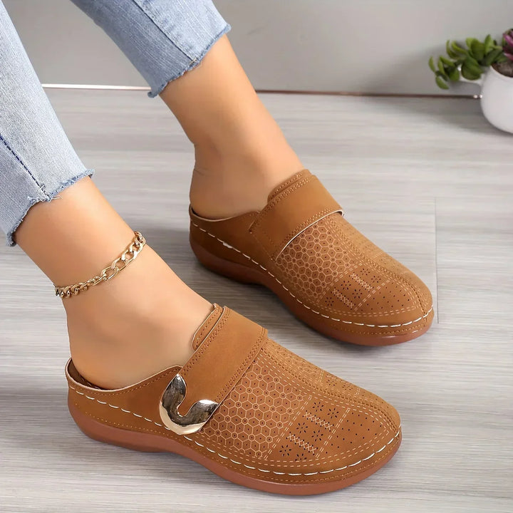 Kvinnors Wedge Sandaler | Perforerade Slip-On
