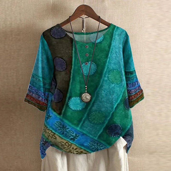 Kvinnors Blus | Vintage Blommönster