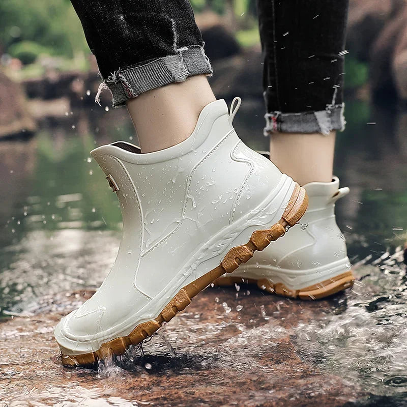 Kängor För Kvinnor | Ankel Pull-On Lug Sole Stängd Tå